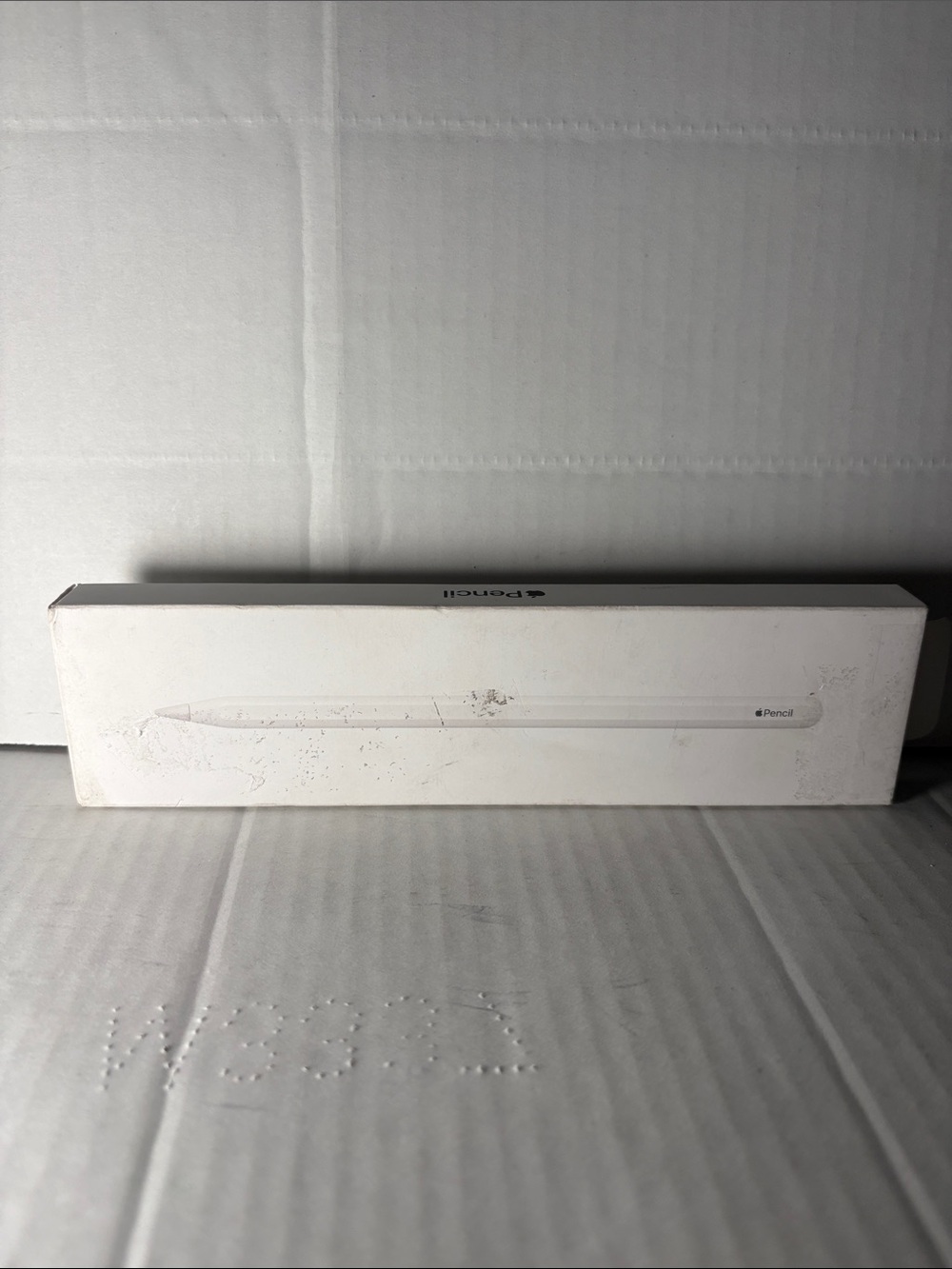 Apple Pencil Box on Plain Background
